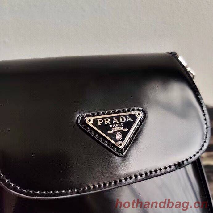 Prada Brushed leather mini-bag 1BH185 black