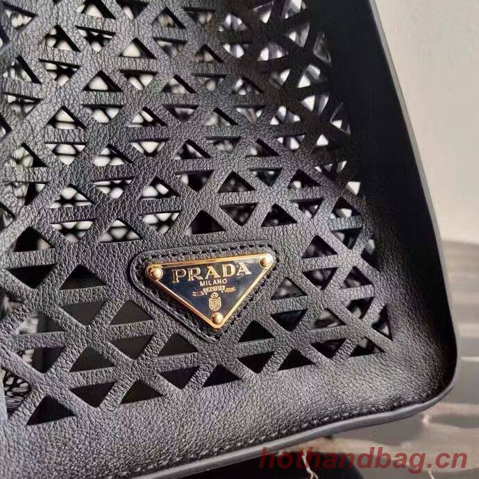 Prada leather tote bag 1AG405 black