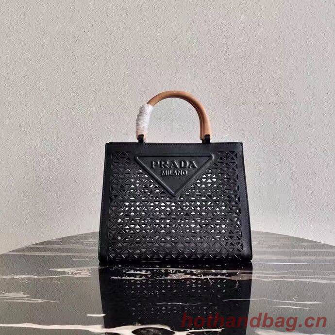 Prada leather tote bag 1AG405 black