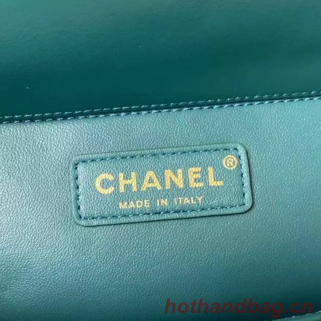 Chanel Flap Shoulder Bag Original leather AS2649 blue