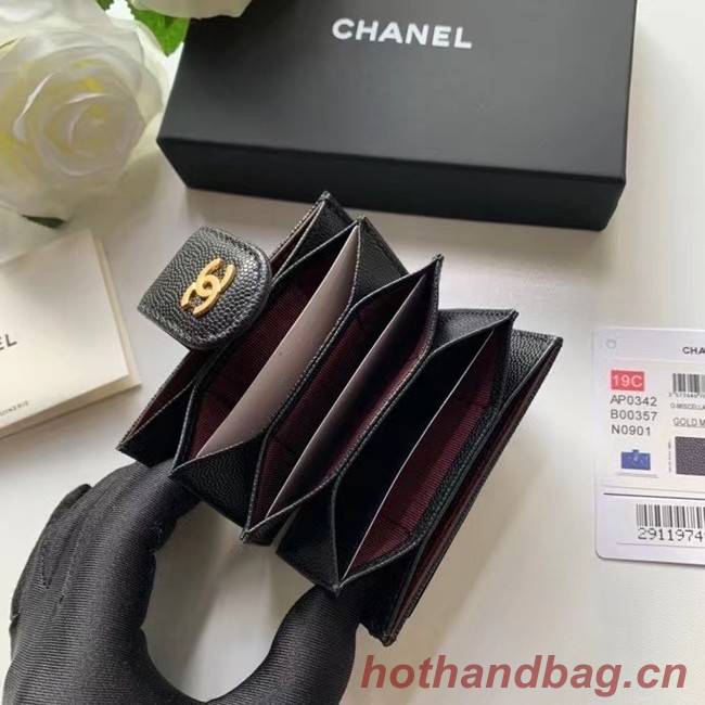 Chanel card holder AP0342 black