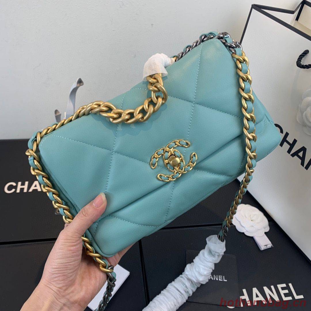 CHANEL 19 Flap Bag AS1160 AS1161 AS1162 Blue Sky