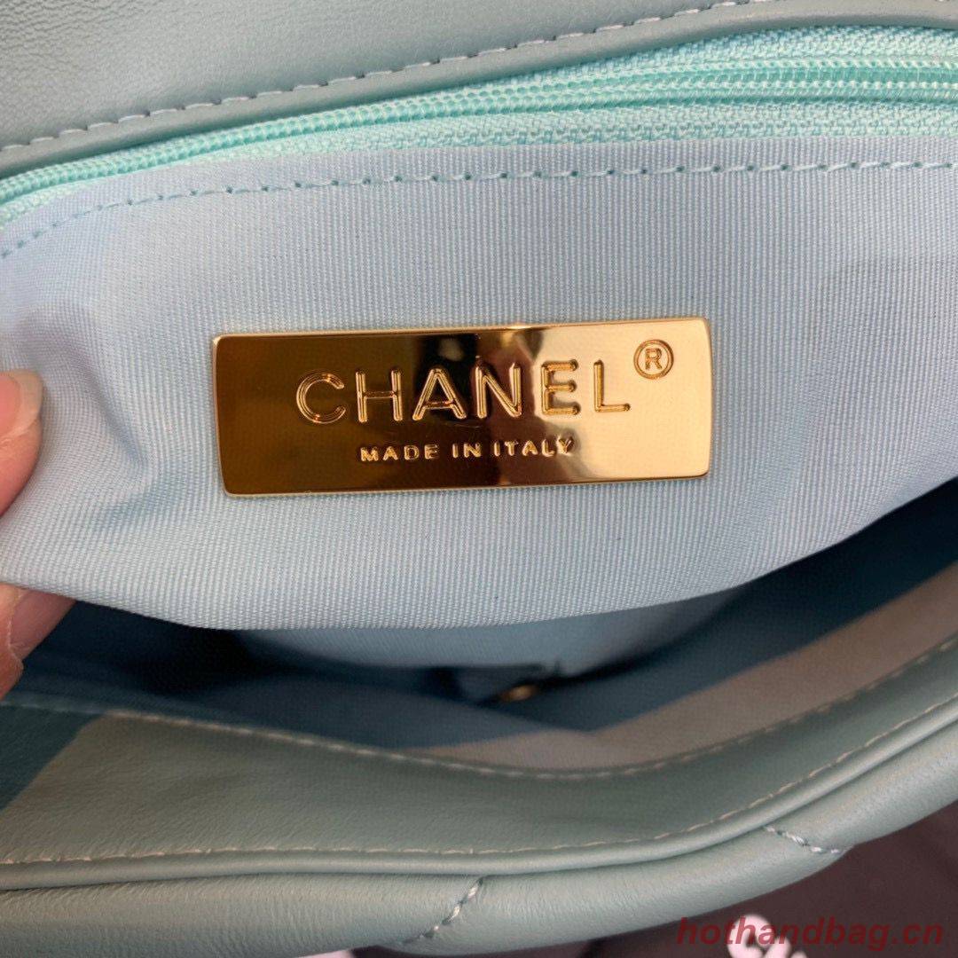 CHANEL 19 Flap Bag AS1160 AS1161 AS1162 Blue Sky