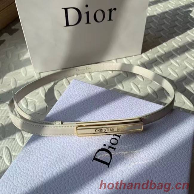 DIOR-ID BELT Raspberry Smooth Calfskin 15 MM B0109UM white