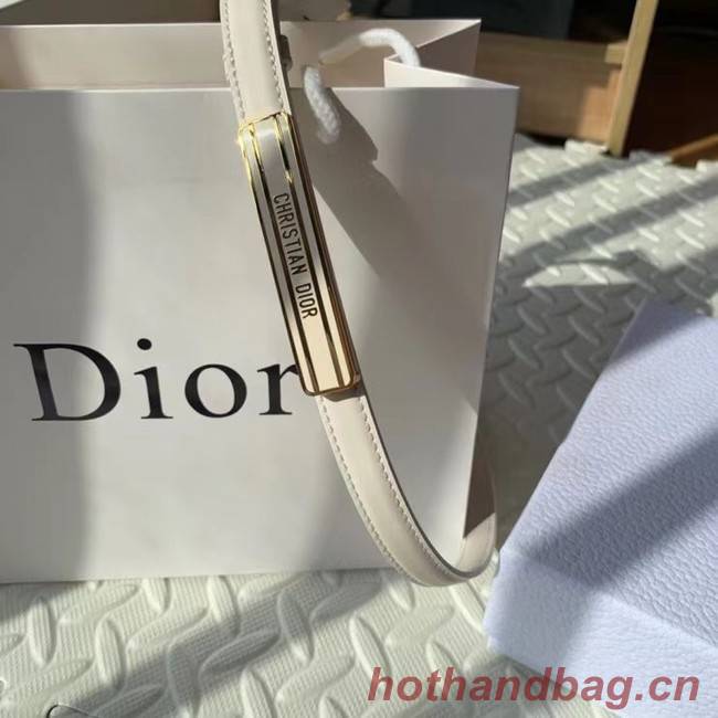 DIOR-ID BELT Raspberry Smooth Calfskin 15 MM B0109UM white