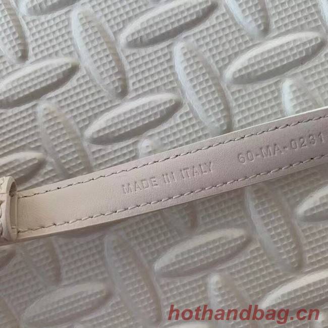 DIOR-ID BELT Raspberry Smooth Calfskin 15 MM B0109UM white