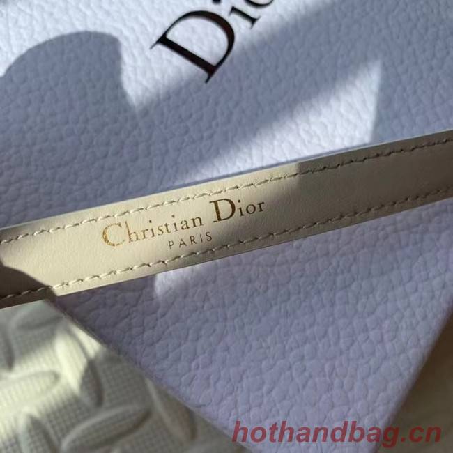 DIOR-ID BELT Raspberry Smooth Calfskin 15 MM B0109UM white