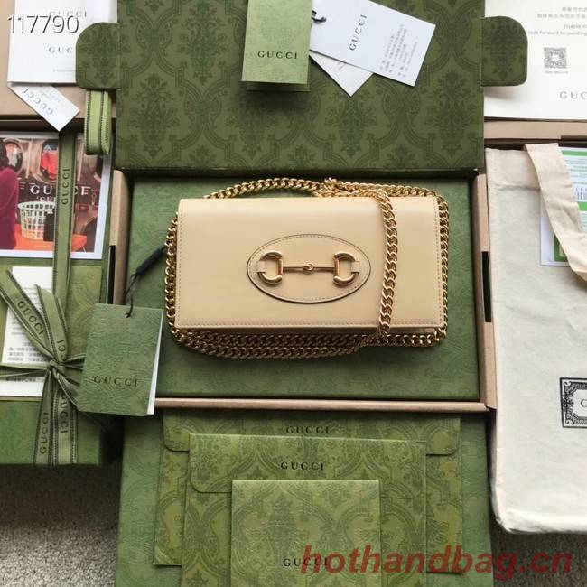 Gucci Horsebit 1955 wallet with chain 621892 Beige