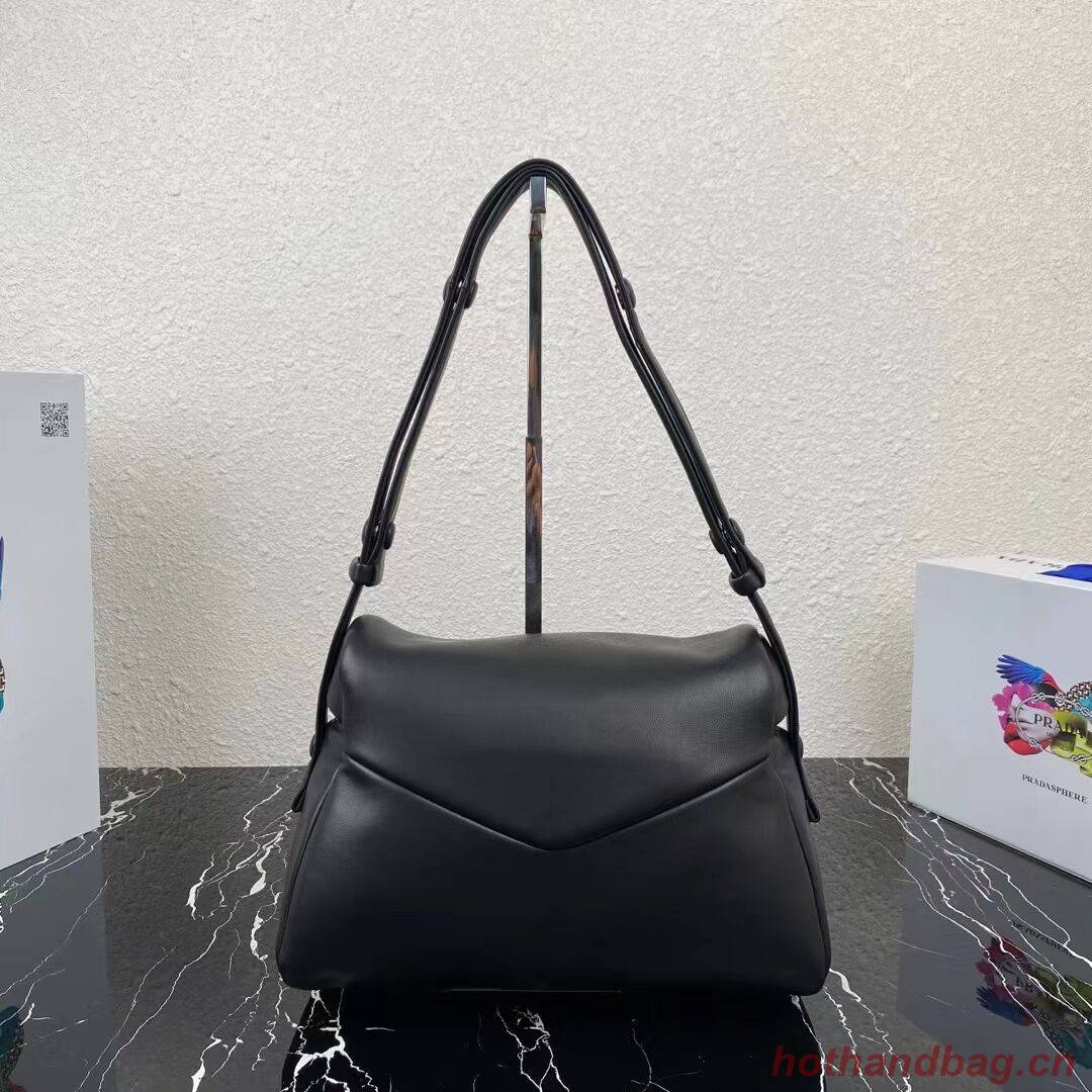 Padded nappa leather Prada Signaux bag 1BC165 black