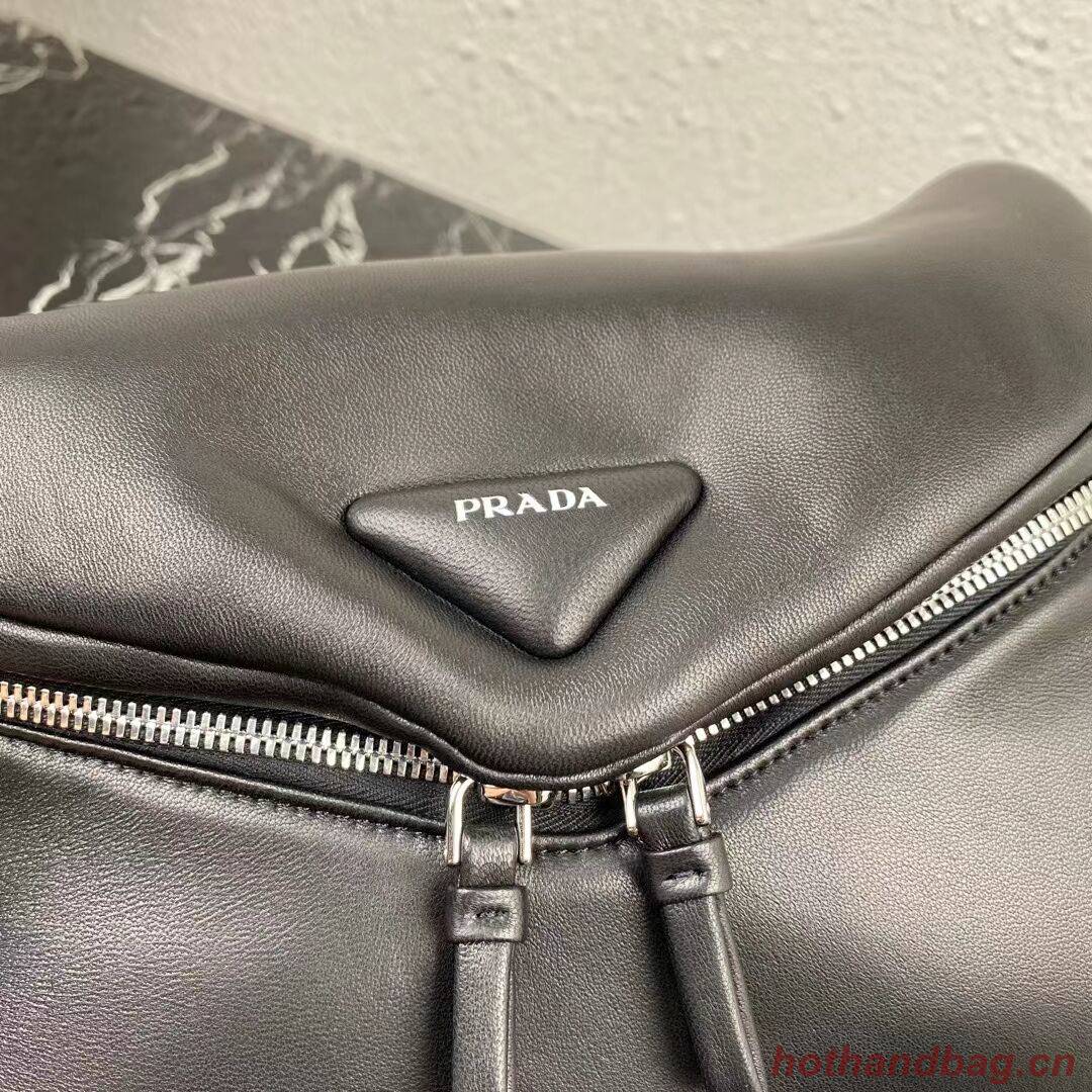 Padded nappa leather Prada Signaux bag 1BC165 black