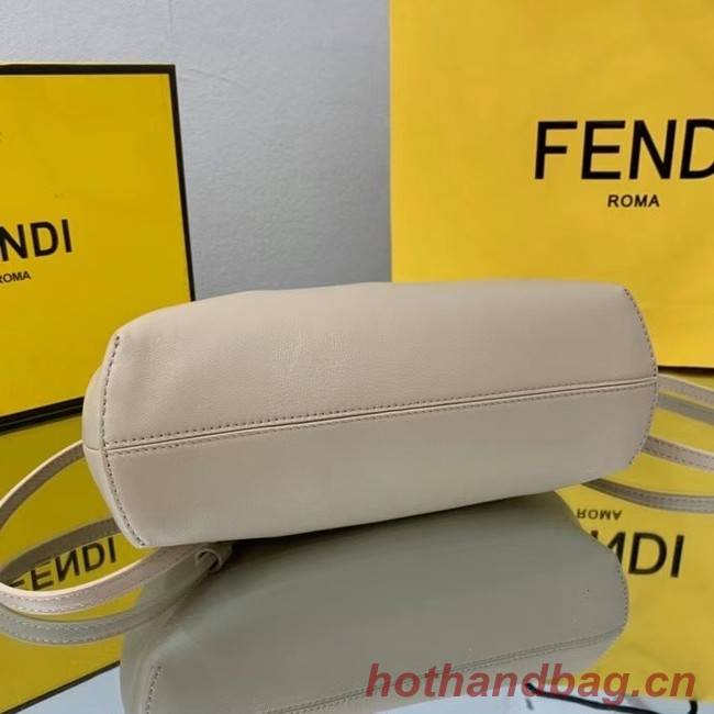 FENDI FIRST SMALL Cream leather bag 8BP129A