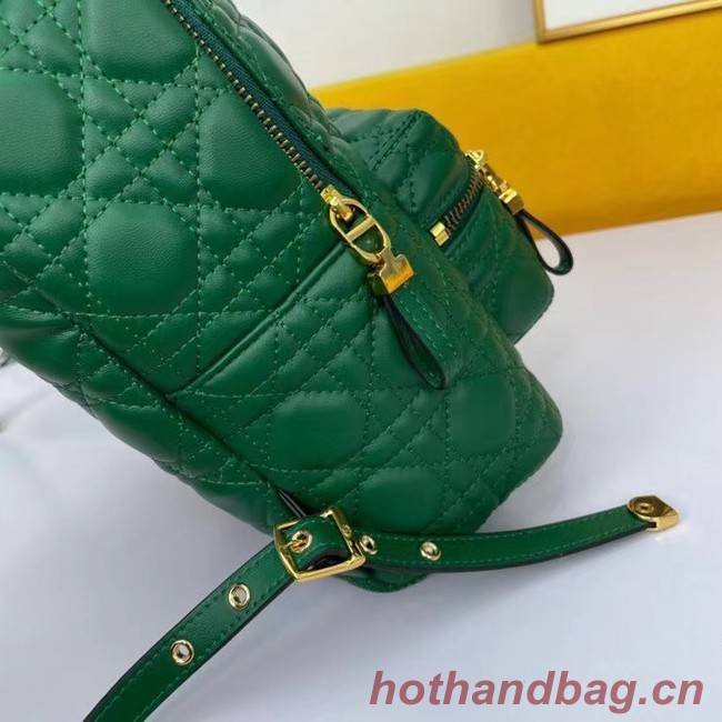 SMALL DIOR BACKPACK Cannage Lambskin M9222U green