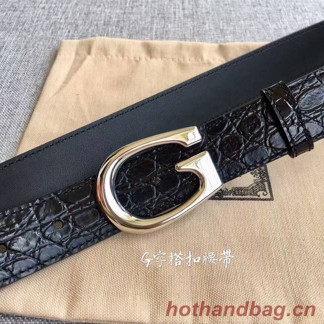 Gucci Thin belt with G buckle 655566 leather