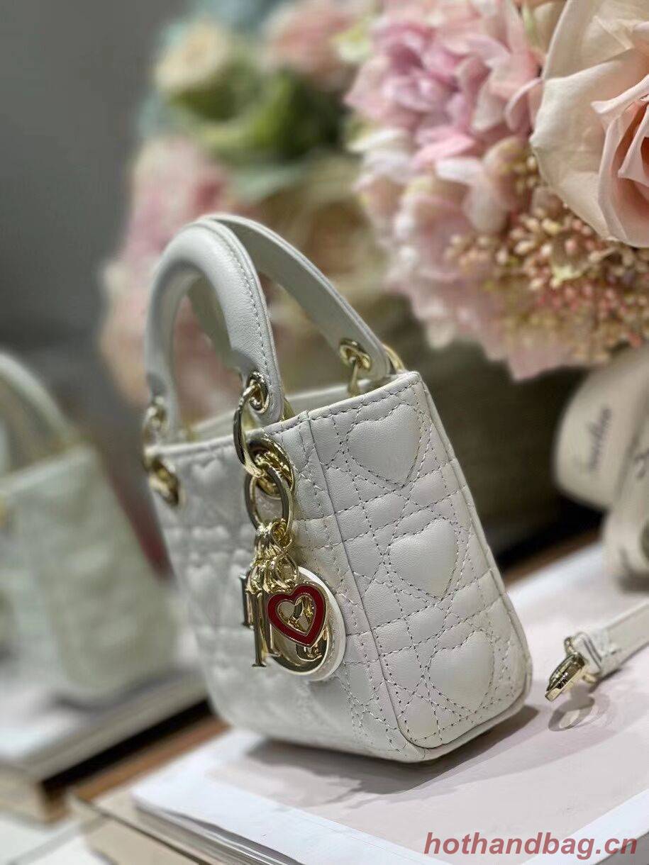 MICRO DIORAMOUR LADY DIOR BAG S0856ONG Latte Cannage