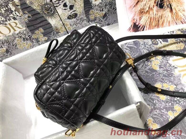 MINI DIOR BACKPACK Cannage Lambskin M9222 black