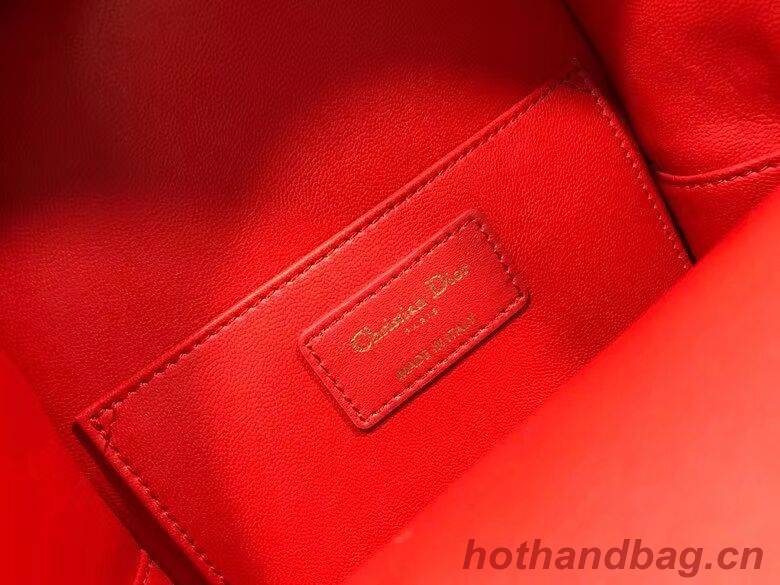 MINI DIOR BACKPACK Cannage Lambskin M9222 red