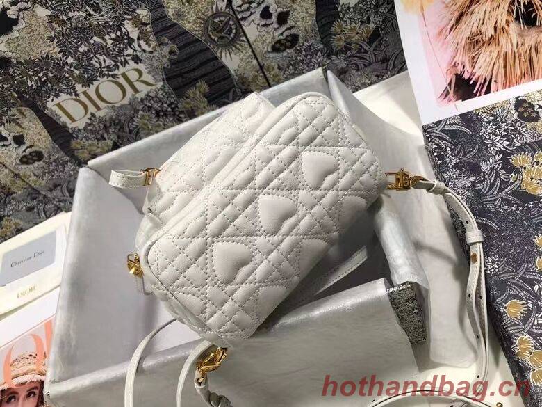 MINI DIOR BACKPACK Cannage Lambskin M9222 white