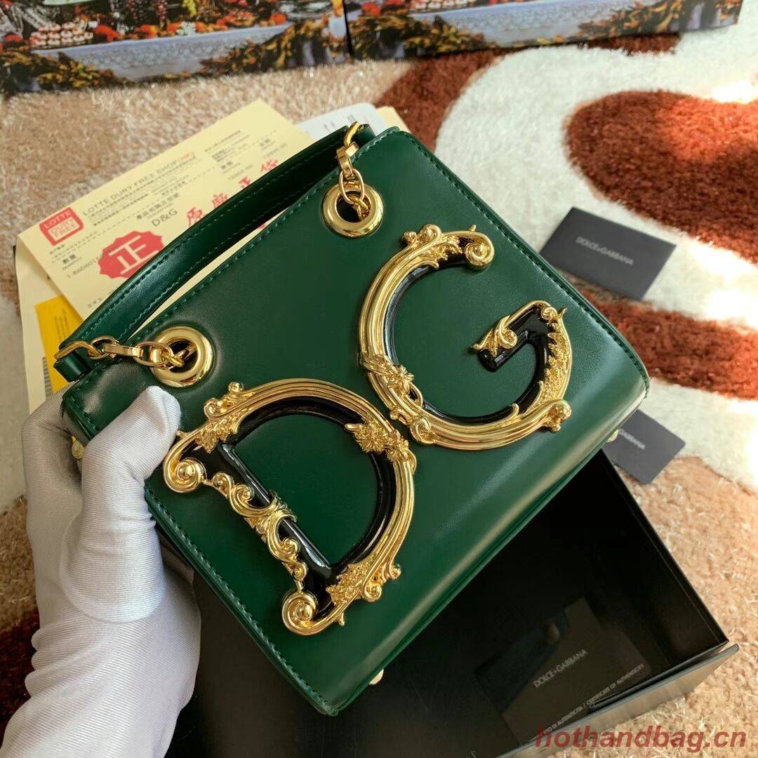 Dolce & Gabbana Origianl Leather Shoulder Bag 5158 green