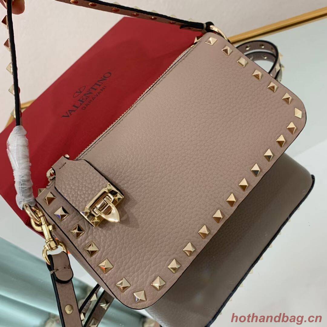 VALENTINO Origianl leather shoulder bag V4700 grey