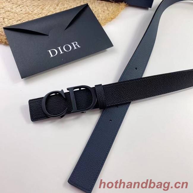 DIOR-ID BELT Raspberry Smooth Calfskin 35 MM B0111UM black