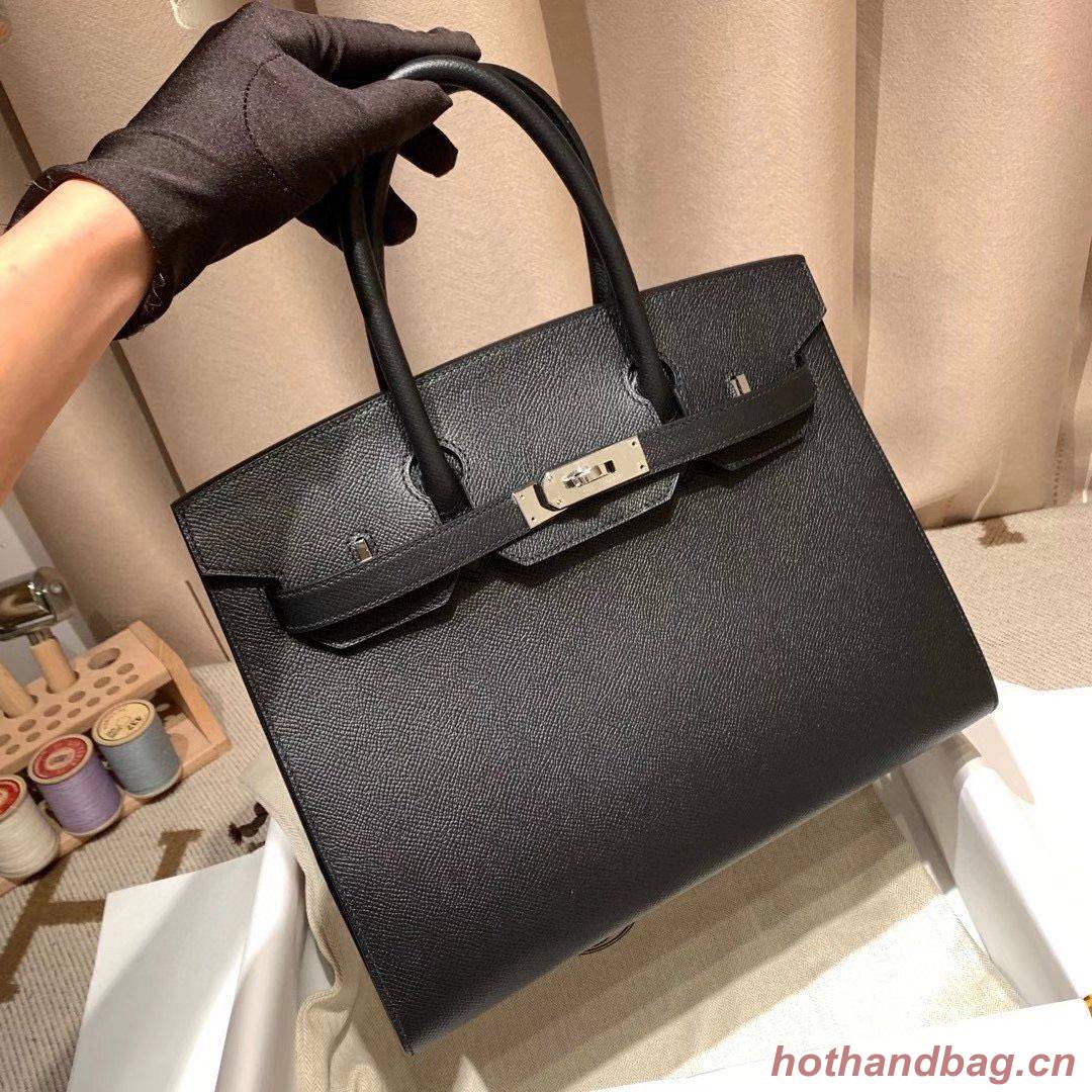 Hermes Birkin Bag Original Epsom Leather 30CM 17825 Black