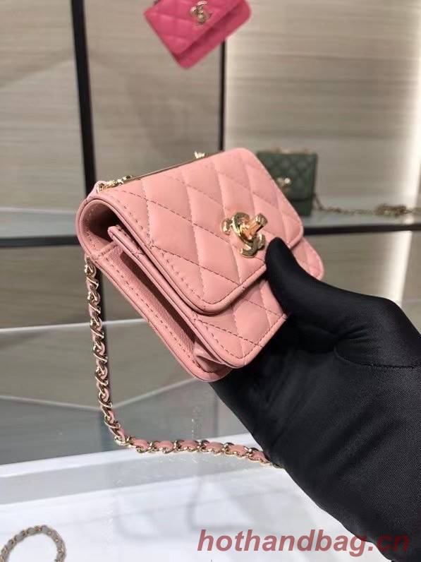 Chanel mini Flap Shoulder Bag Original leather AP2301 pink