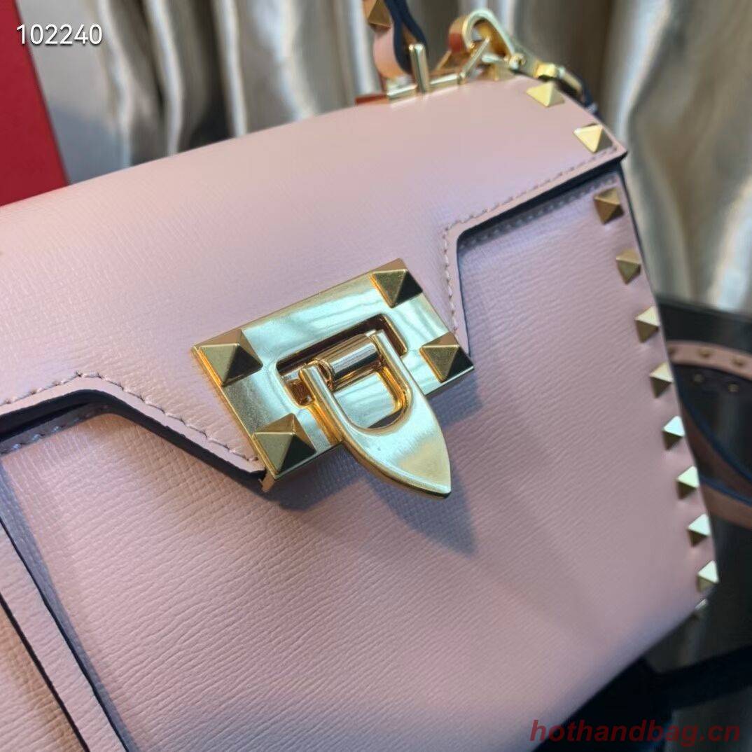 VALENTINO Origianl leather tote bag V4071A pink