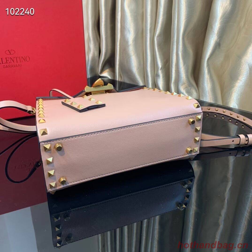 VALENTINO Origianl leather tote bag V4071A pink