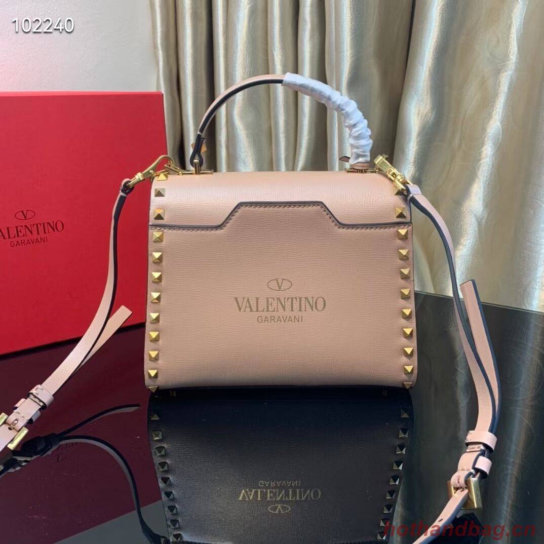 VALENTINO Origianl leather tote bag V4071A pink