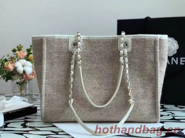 Chanel Shopping bag MM A67001 Cream