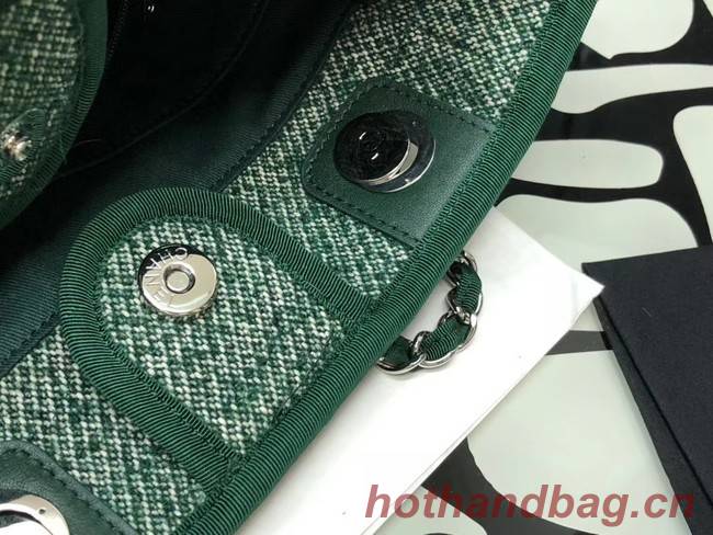 Chanel small Shopping bag A66940 green