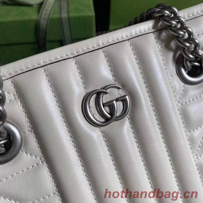 Gucci small leather shoulder bag 681483 white