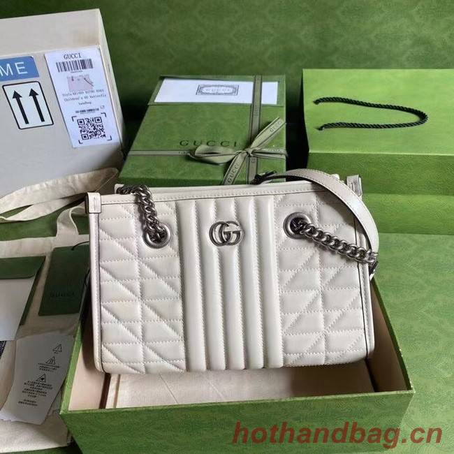 Gucci small leather shoulder bag 681483 white