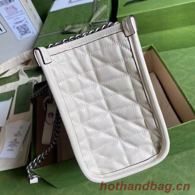 Gucci small leather shoulder bag 681483 white