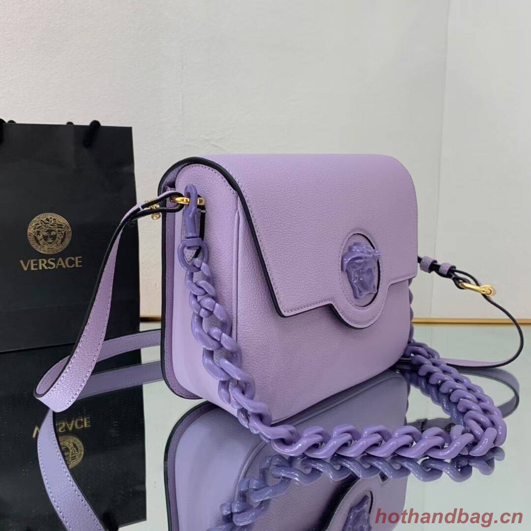 Versace Original medium Calfskin Leather Bag FS1067 Lavender