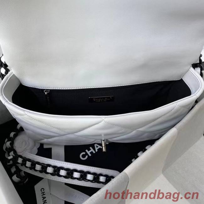 CHANEL Lambskin 19 Flap Bag AS1160 AS1161 black&white