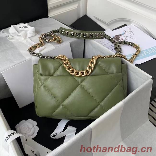 CHANEL Lambskin 19 Flap Bag AS1160 AS1161 green