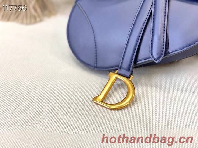 DIOR SMALL SADDLE BAG Calfskin M0445CW BLUE