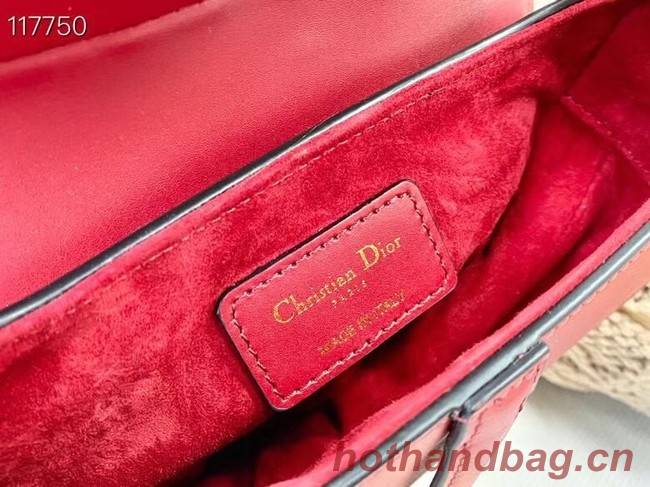 DIOR SMALL SADDLE BAG Calfskin M0445CW red