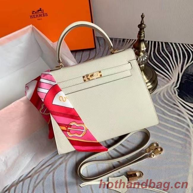 Hermes Original Epsom Leather KEL2578 white