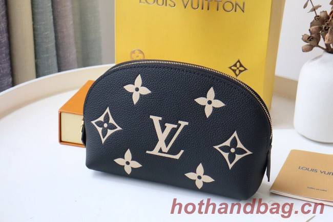 Louis Vuitton POCHETTE COSMETIQUE PM M59086 Black&Beige