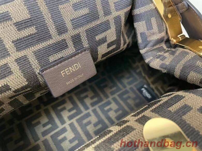 FENDI FIRST MEDIUM leather bag 8BP127AB Dark brown