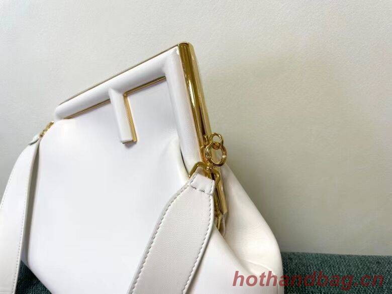 FENDI FIRST MEDIUM leather bag 8BP127AB white