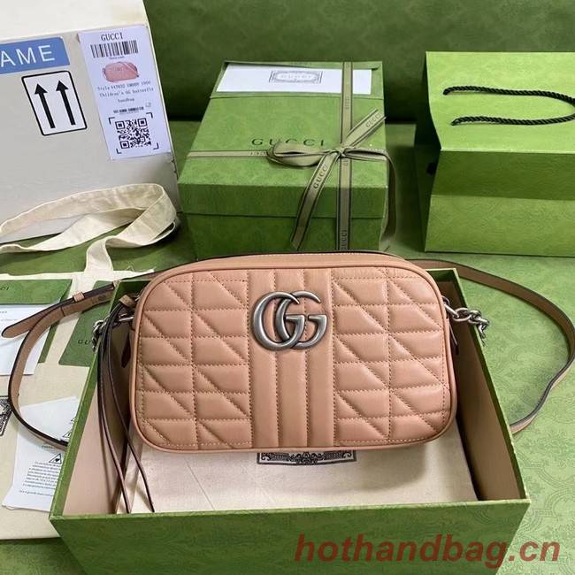 Gucci GG Marmont small shoulder bag 447632 Rose beige