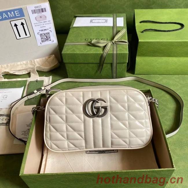 Gucci GG Marmont small shoulder bag 447632 white