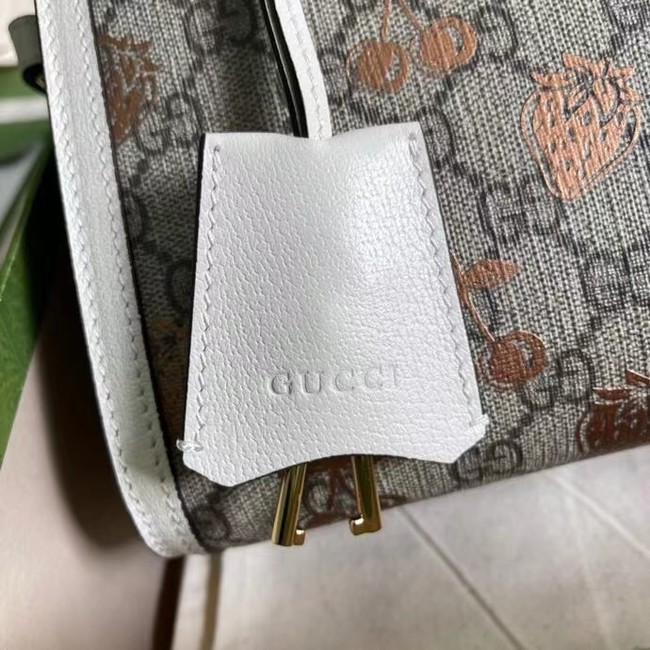 Gucci Padlock small berry tote bag 498156 White