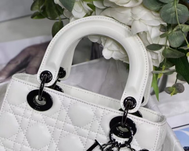 LADY DIOR MY ABCDIOR BAG Cannage Lambskin M0538I white