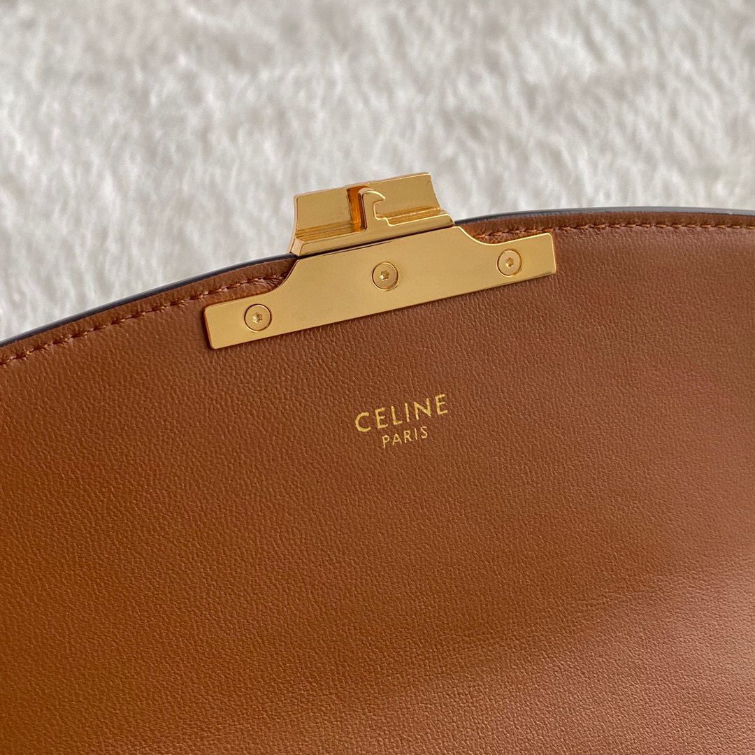 Celine TRIOMPHE SHOULDER BAG IN TRIOMPHE CANVAS AND CALFSKIN 194145