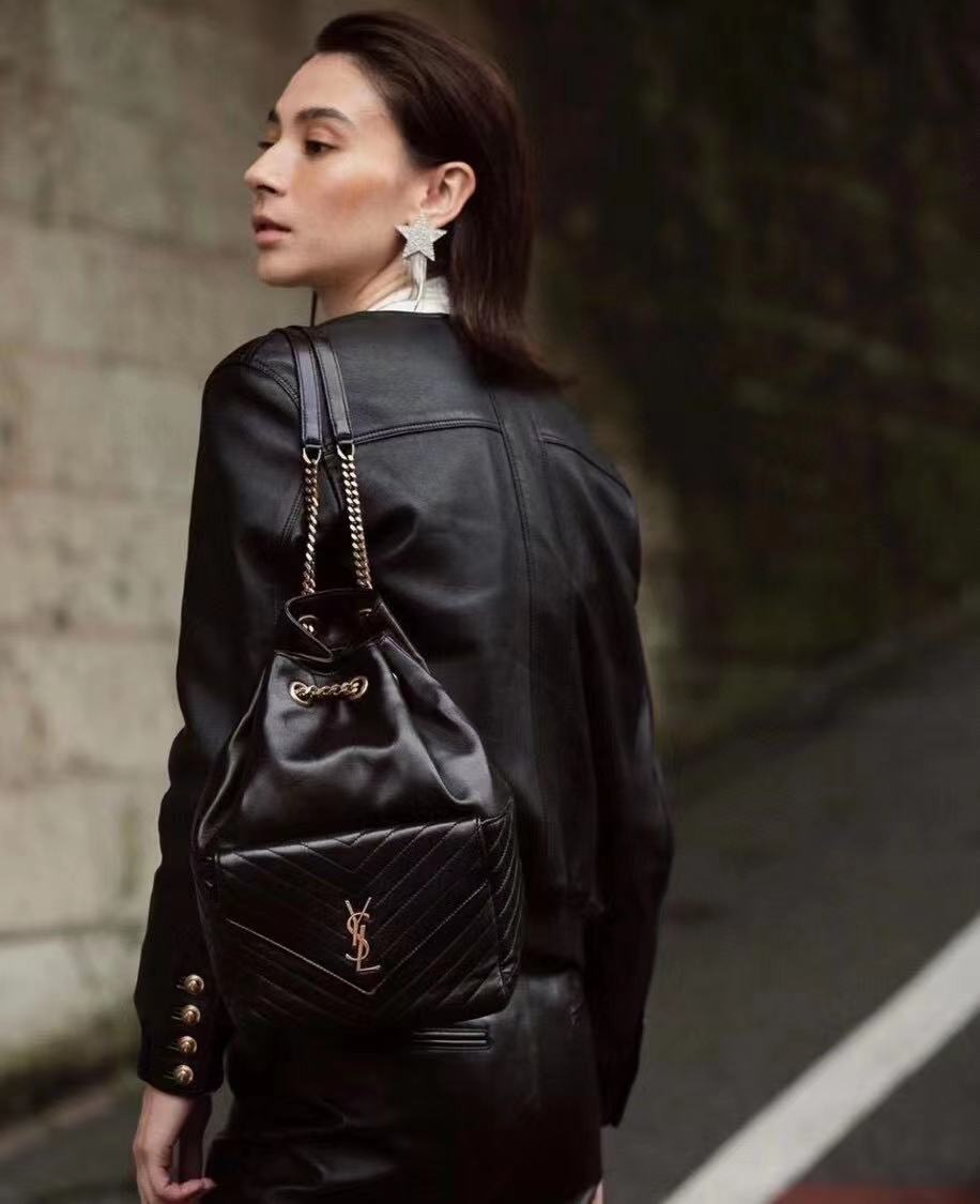 Yves Saint Laurent JOE BACKPACK IN LAMBSKIN 772609 black