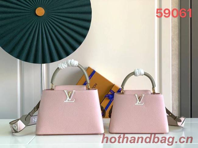 Louis Vuitton CAPUCINES MM M58608 pink